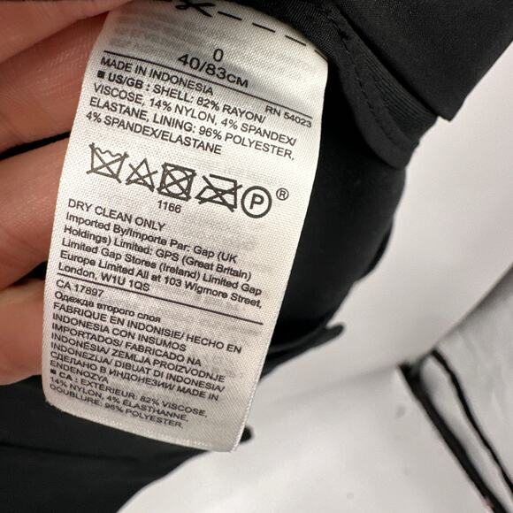 BANANA REPUBLIC NWT Classic Varsity Stripe Blazer in Black // 0 - Picture 6 of 8